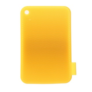 【韓國Sillymann】鉑金矽膠蔬果餐具洗碗刷(黃色) 矽膠刷 餐具刷（LAVIDA官方直營）
