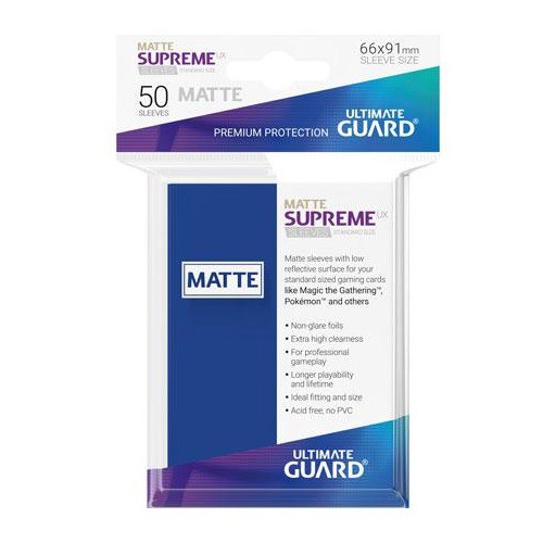 【集換式卡牌】【Ultimate Guard】標準尺寸50入卡套-磨砂藍色