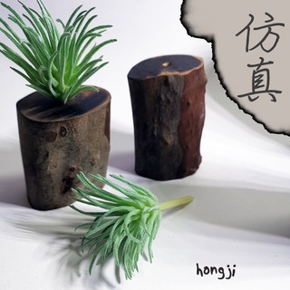 多肉 模擬多肉 微景觀 P51 假多肉植物 商店擺飾迷你木頭底座盆栽辦公室小物生日禮物拍照道具居家裝飾咖啡屋