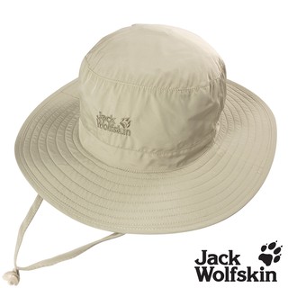 【Jack wolfskin 飛狼】透氣抗UV可收納圓盤帽 遮陽帽『卡其』.