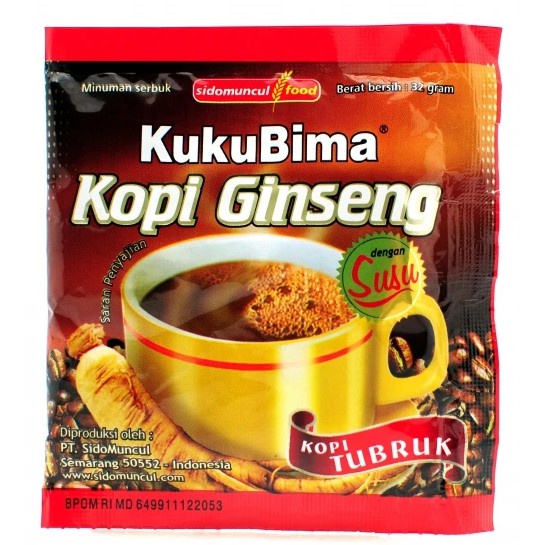 SK MART-【KUKUBIMA】人蔘牛奶咖啡 KUKUBIMA Kopi Ginseng+Susu 10*32g