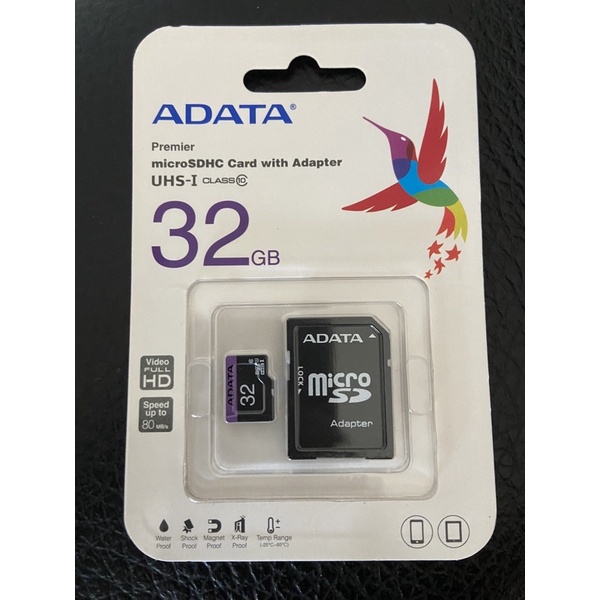 威剛 ADATA Micro SDHC Premier UHS-I  U1/C10 32GB 記憶卡