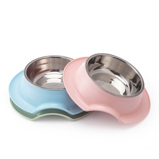 優米卡寵物防蟻碗 犬貓用碗 餵食容器 狗碗 貓碗 寵物碗 飼料碗 不鏽鋼碗 寵物用品 粉綠藍三色 【佳恩寵物 】
