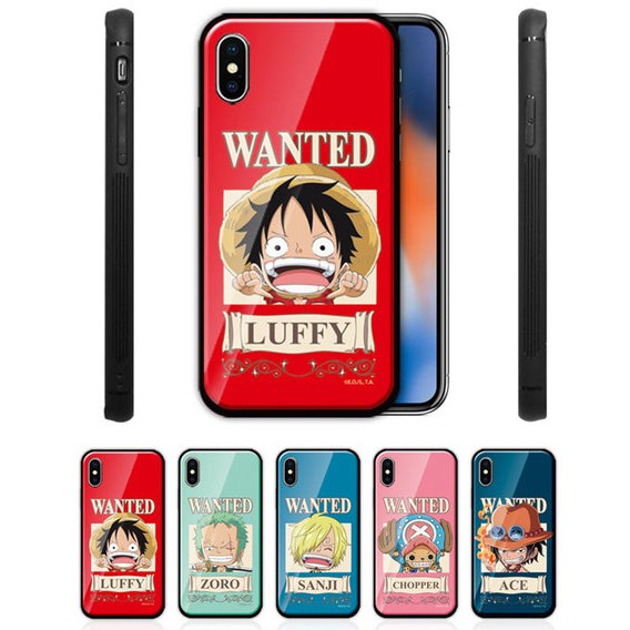 海賊王鋼化玻璃軟邊手機殼 Iphone 6s 7 8 Plus X Xs Max Xr Z8992 蝦皮商城 Line購物