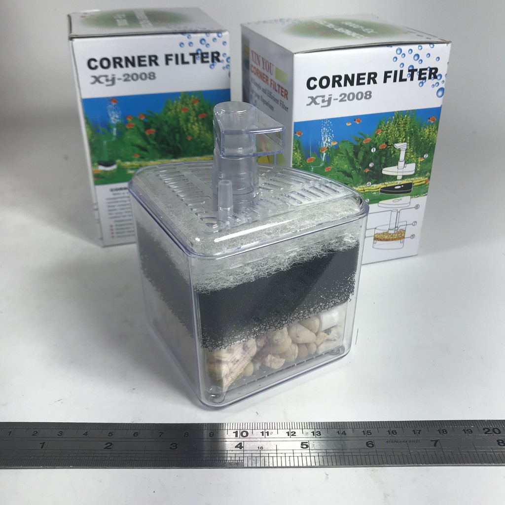 中和實體店 賜海水族 台灣信友 三角水中過濾器 水妖精 多層式過濾 角落水妖精 蝦皮購物