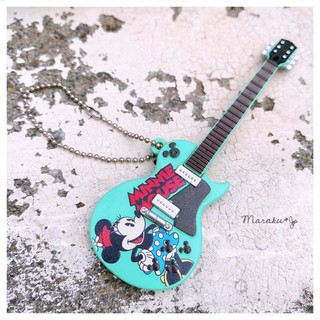 🏰日本迪士尼限定 絕版 稀有 日本代購 超可愛 Mini 米老鼠 米妮 電吉他吊飾 鑰匙圈 搖滾樂團