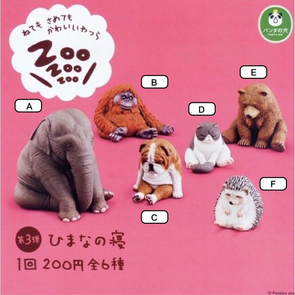 【MIN TOY】睡眠系列 休眠動物園 睡眠動物園 第三代 第三彈 棕熊 刺蝟 貓咪 紅毛猩猩 鬥牛犬 大象