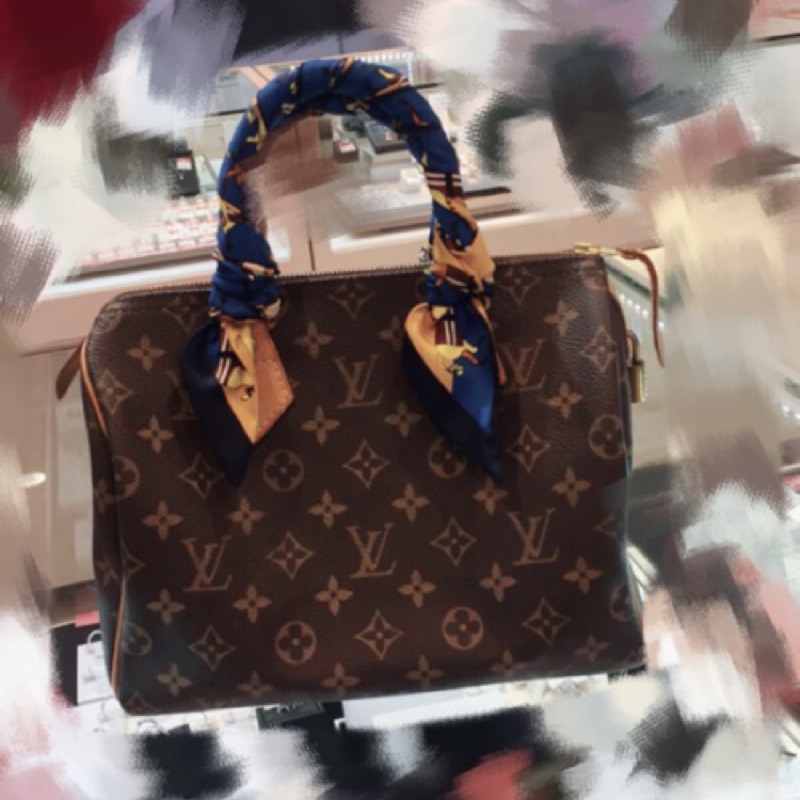 特價 LV Speedy 25 保證真品 附贈漂亮絲巾及背帶 可約專櫃驗貨