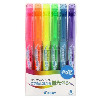 【CHL】PILOT Frixion Light 螢光魔擦筆6色組 螢光魔擦筆 螢光擦擦筆 SFL-60SL-6C