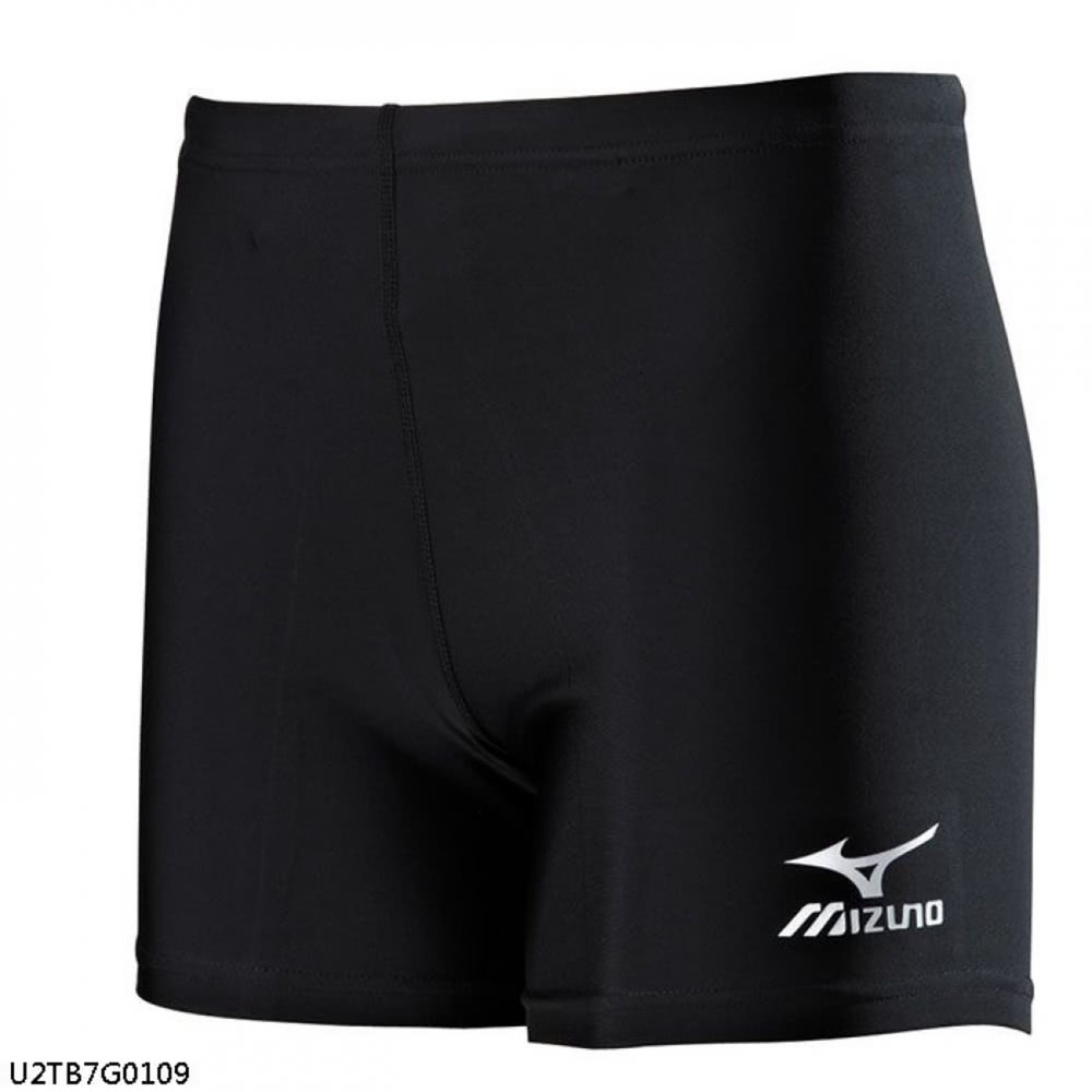 MIZUNO 美津濃 運動 跑步 健身 吸汗 速乾 彈性 舒適 短型 緊身褲 黑 U2TB8G1109