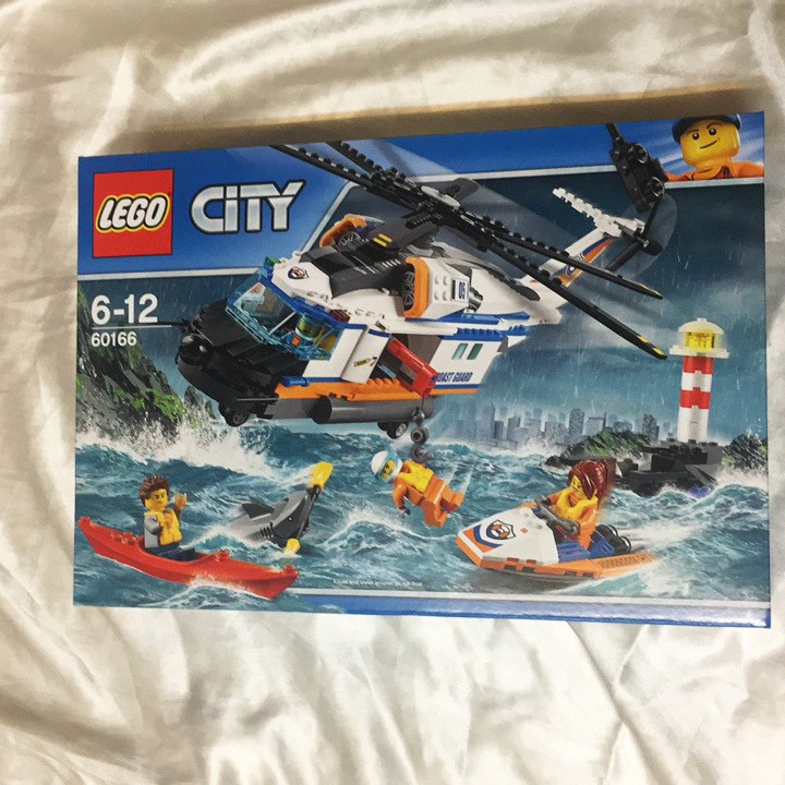 現金破盤價-正版全新樂高 lego 60166 海岸巡防重型救援直升機-經典city系列救難英雄與設備~賣場最優惠出清