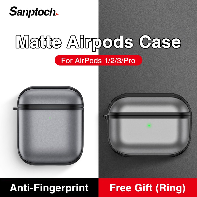 Sanptoch 豪華磨砂保護套, 適用於 Apple AirPods Pro 1 / 2 / 第三代藍牙無線耳機防震蓋