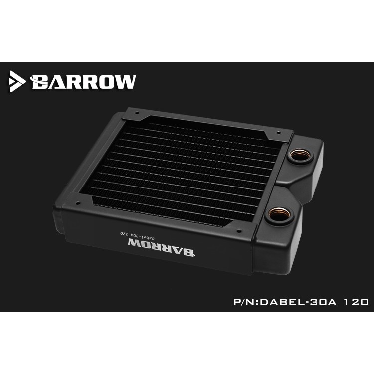 Barrow 高密度單波紫銅水冷排30MM厚DIY電腦散熱器 Dabel-30a 120 240 360 480