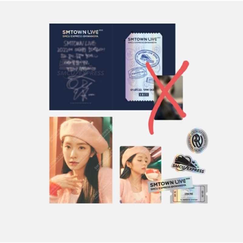 （現貨）2022 SMCU Red Velvet AR 組 irene 貼紙 小卡 明信片 票卡