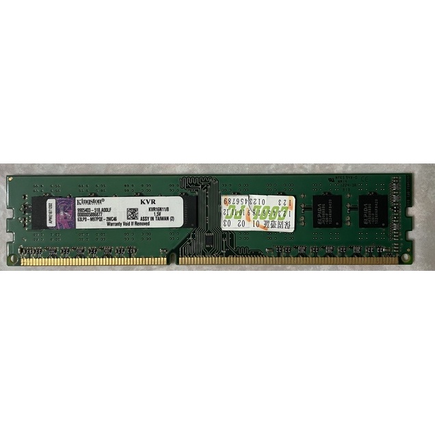 桌上記憶體 金士頓DDR3 KVR16N11/8  8G