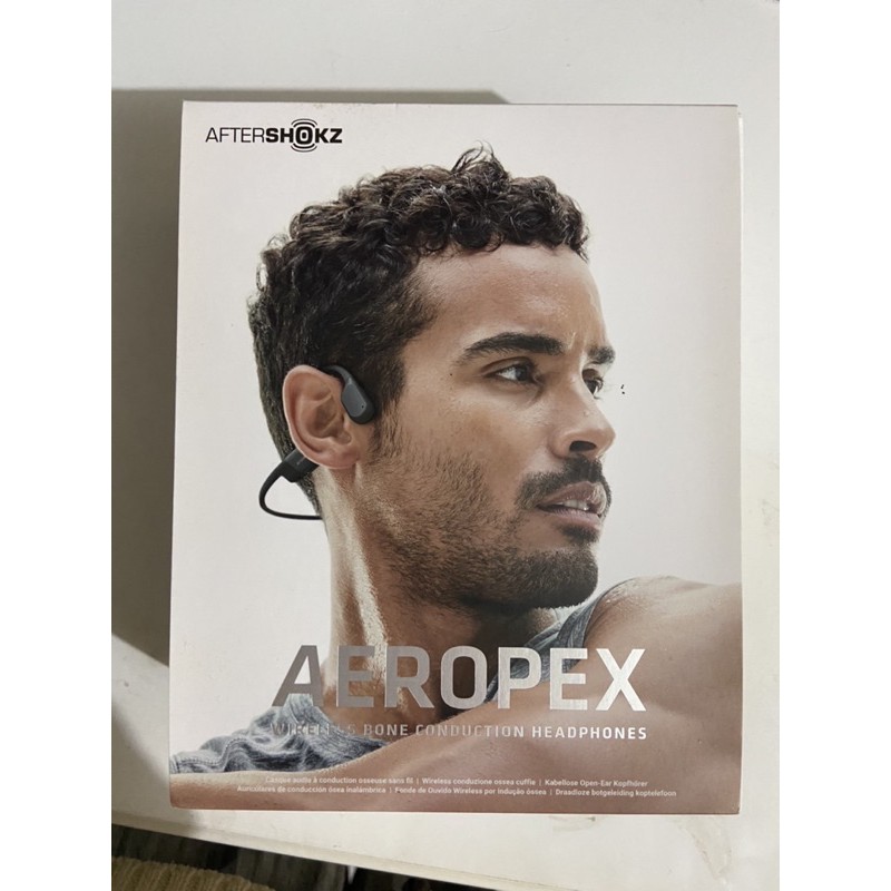 二手AFTERSHOKZ AEROPEX AS800 無線藍芽運動耳機 曜夜黑