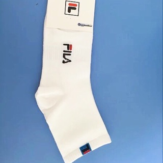 Fila襪子 復古運動風短襪 經典logo款