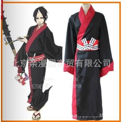 現貨 Cos鬼燈的冷徹鬼燈暗紋繡花和服浴衣五件套 蝦皮購物