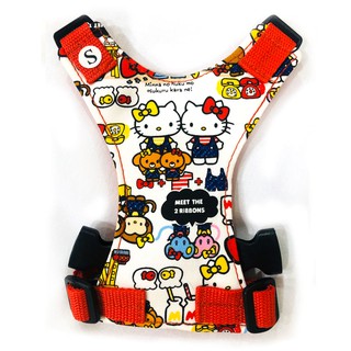 幸福狗 / 胸背帶 / 白底 Hello Kitty / 訂製款 狗胸背 貓胸背