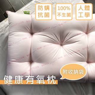 麗塔寢飾 枕心 枕頭 防蟎抗菌健康有氧枕心/45x75公分