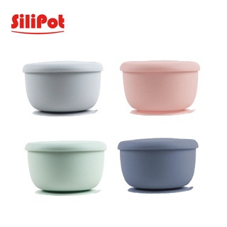 【韓國 SILIPOT】鉑金矽膠吸盤碗 防滑 餐碗 (防滑吸盤碗 可熱水消毒 防摔)