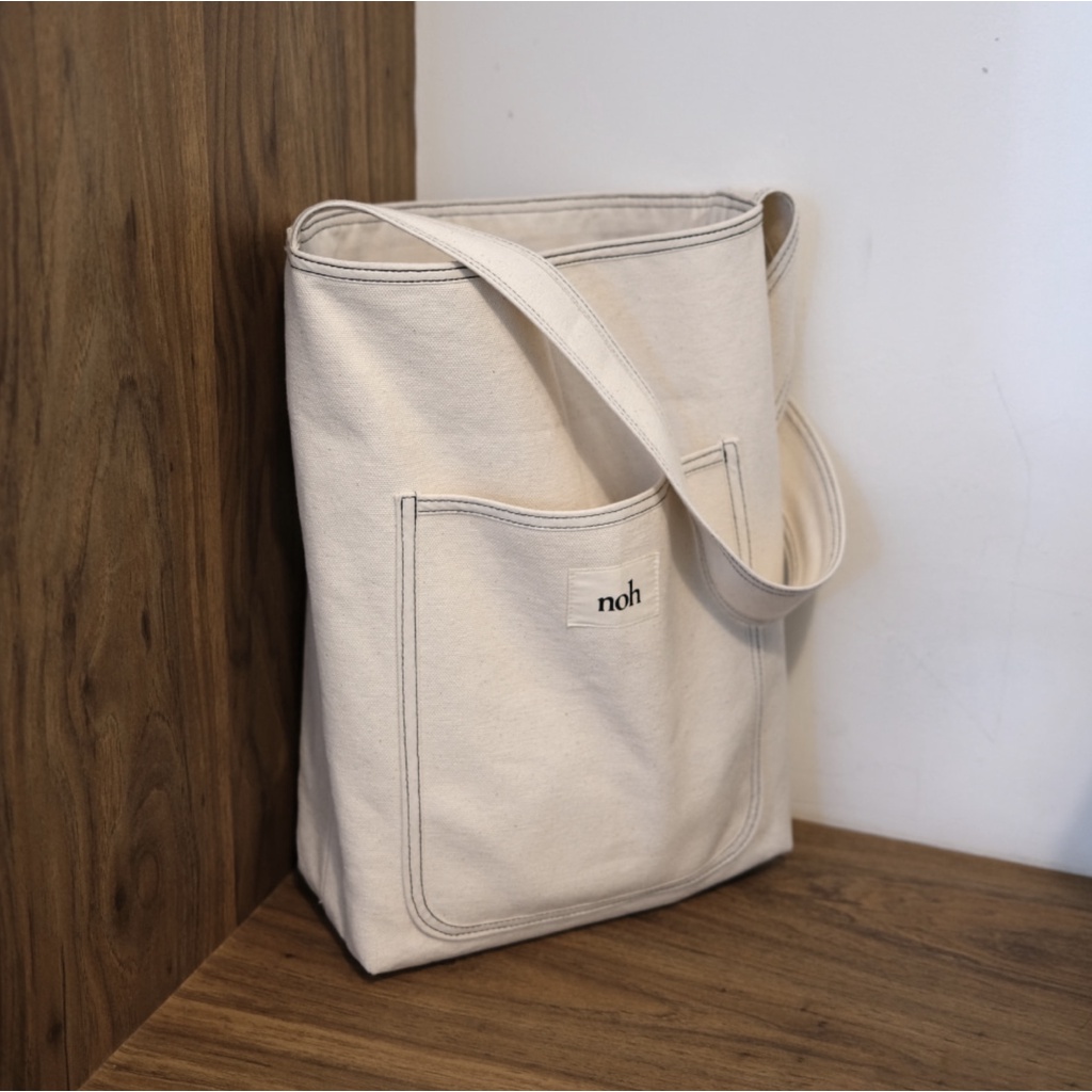 ʜᴀʀᴜᴅᴀɪʟʏ🌙 預購｜NOH Stitch line bag 車線寬背帶側背包 寬背帶側背帆布包
