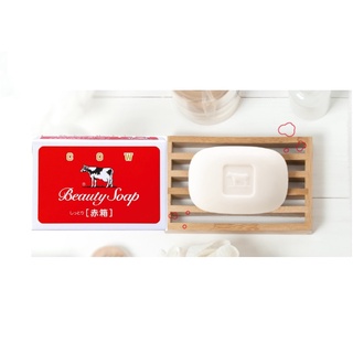 日本🇯🇵牛乳石鹼香皂赤箱COW Beauty Soap 一盒3個入 玫瑰滋潤 潤膚美顏淡雅清香 紅盒 日本百年品牌