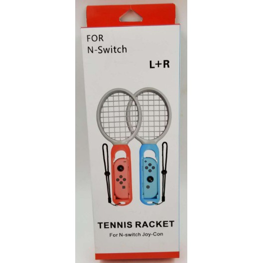 【我家遊樂器】NS Joy-Con 瑪利歐網球 網球拍套件組 一盒兩支 紅藍色 (副廠) Nintendo Switch
