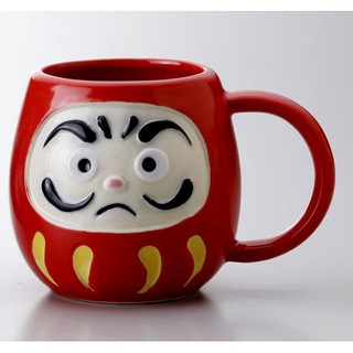 🚚現貨🇯🇵日本製 美濃燒 達摩陶瓷杯 茶杯 咖啡杯 馬克杯 杯子 日式陶器 陶瓷 不倒翁杯 佐倉小舖