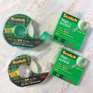 3M Scotch 810D-19mm/12mm輕便型膠台 & 810隱形膠帶19mm/12mm