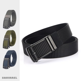 【Squirrel】自動扣尼龍腰帶 戰術腰帶 合金扣頭 尼龍皮帶