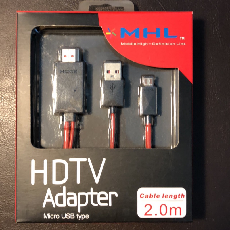 HDTV 手機輸出影像電視線/MHL to HDMI(全新庫存）