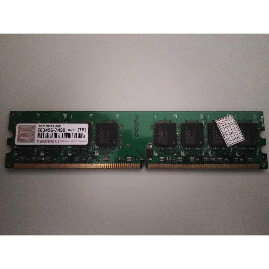 [記憶體Ram] Trandscend DDR2 1GB 800