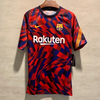 （剩S）全新正品Nike 2021FC Barcelona Short西甲巴塞隆納短袖球員版訓練衣