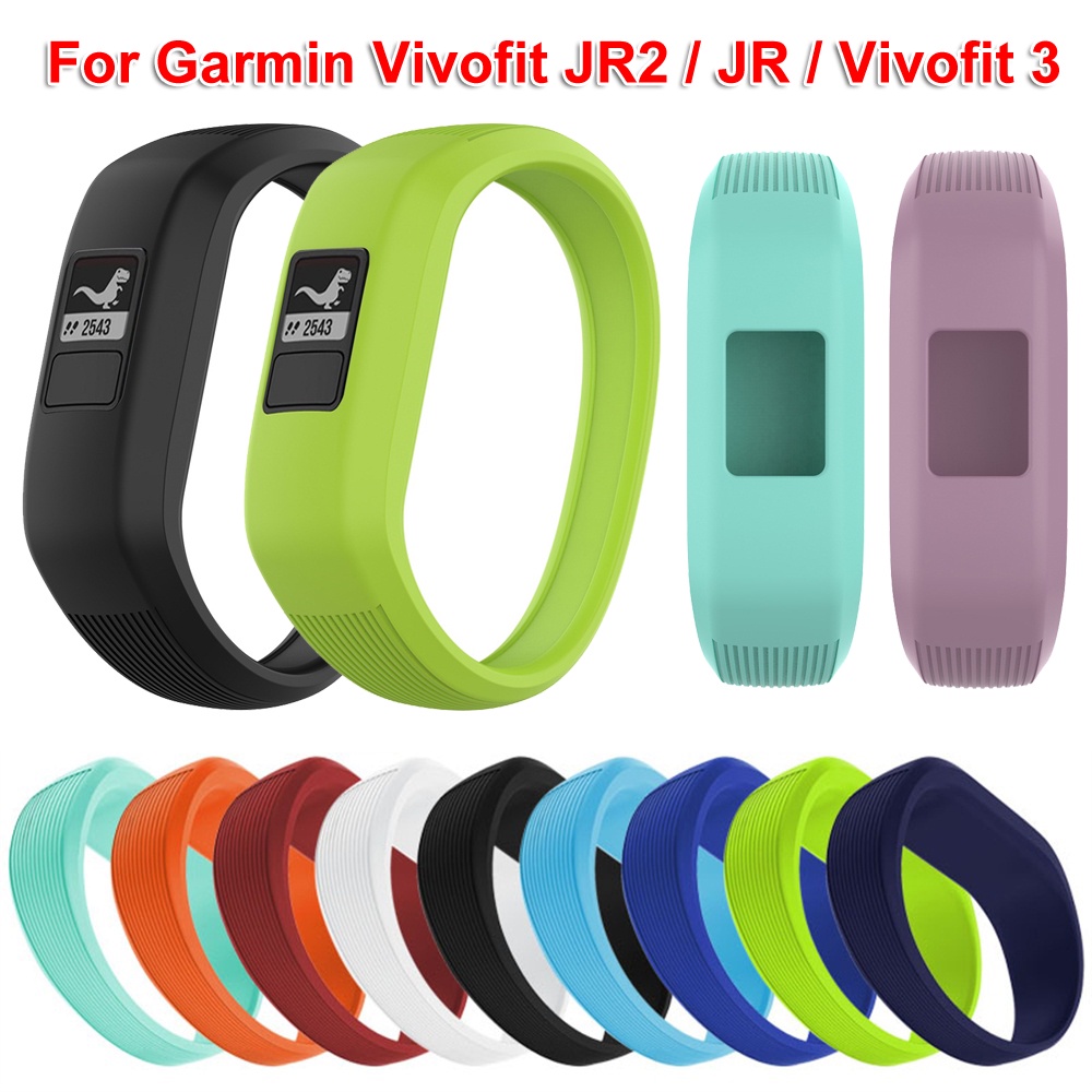 Garmin Vivofit JR 2 Vivofit 3 智能手錶的軟矽膠錶帶