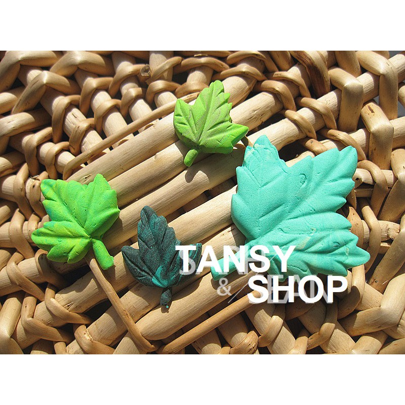 B48【TANSY SHOP】翻糖模具滿三件打八折！ 植物 4連 楓葉 硅膠矽膠模具/皂模/翻糖模DIY工具
