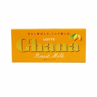LOTTE樂天 Ghana 加納烘焙牛奶可可製品 50g【Donki日本唐吉訶德】巧克力
