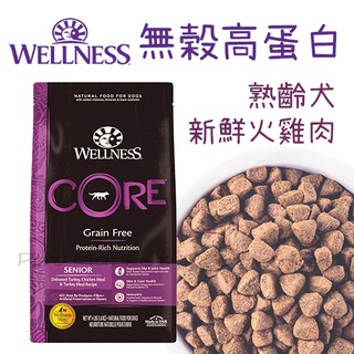 WELLNESS CORE - 無穀高蛋白 熟齡犬 老犬飼料 新鮮火雞肉