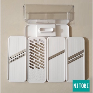 日本代購 宜得利 蔬菜處理器 多功能蔬果處理器 高麗菜切絲 刨絲器 切片 刨刀 廚房料理用具 刨絲 磨泥 料理幫手