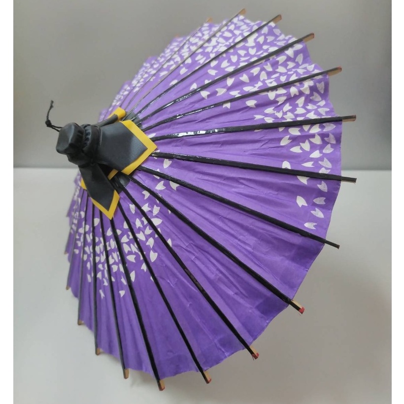 正日本帶回 紫色愛心碎花 油紙傘 擺飾品／日本 工藝品 ( 居家擺飾／店面佈置／日式風格 )