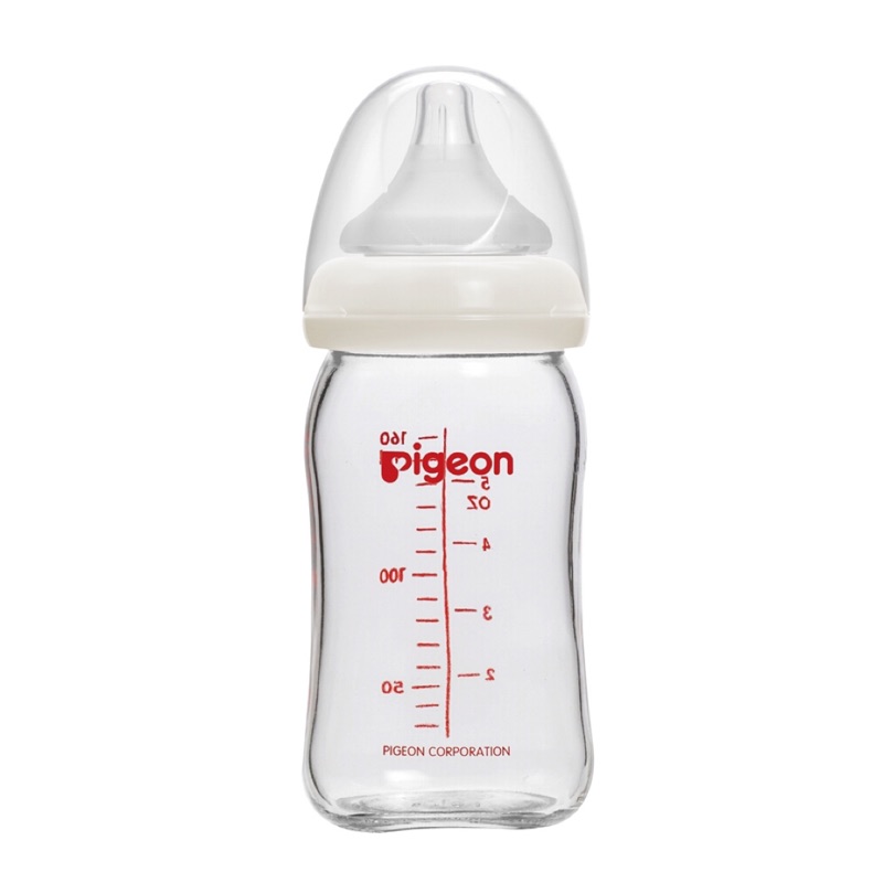 Pigeon 寬口母乳實感160ml玻璃奶瓶 日本製瓶身P00785WSS