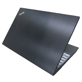 【Ezstick】Lenovo ThinkPad T15 Gen2 2代黑色卡夢紋 機身貼 (含上蓋+鍵盤週圍+底部貼)