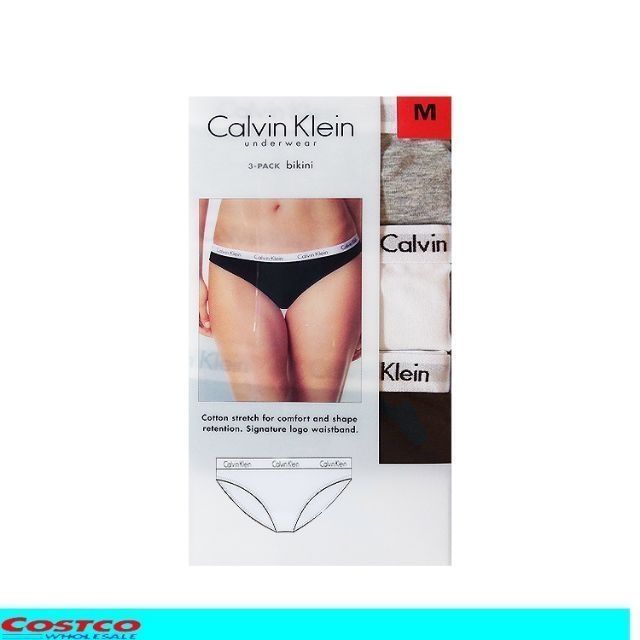 現貨《安帥帥》Costco好市多代購 CALVIN KLEIN 進口女棉質內褲3入 ck女內褲