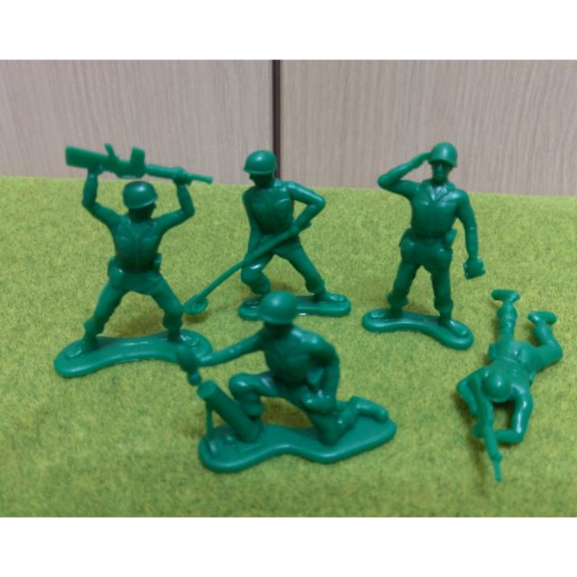 玩具總動員 美國大兵 綠人 5隻
