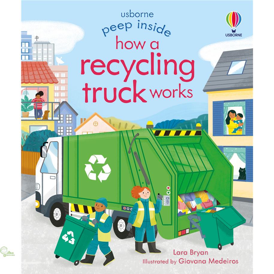 Peep Inside How a Recycling Truck Works (硬頁翻翻書)
