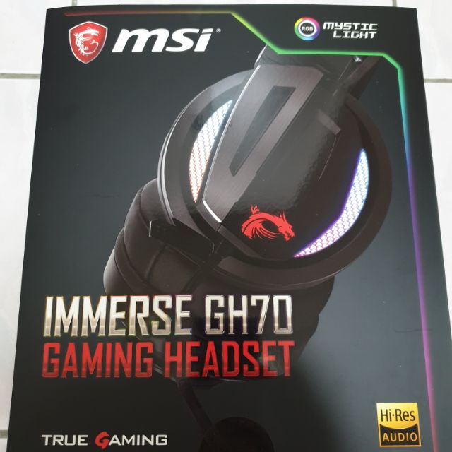 MSI微星 Immerse GH70 GAMING 電競耳機