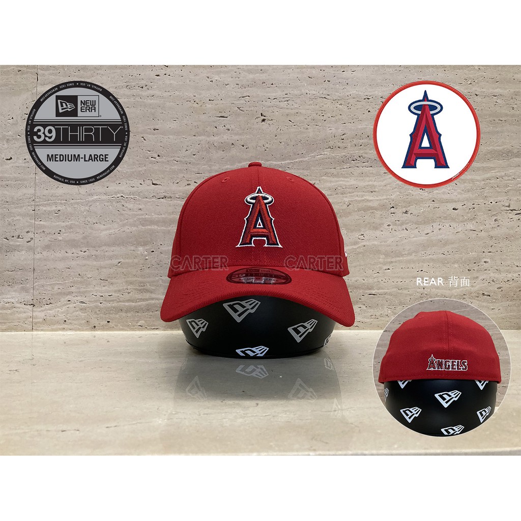 New Era x MLB Angels 39thirty Stretch 美國大聯盟洛杉磯天使隊紅色彈性全封伸縮帽子