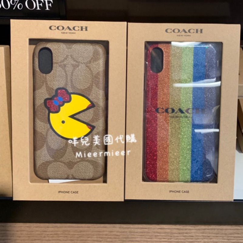 咩兒美國代購🌈Coach x Pac-Man 聯名款 iPhone X/XS XR 手機殼