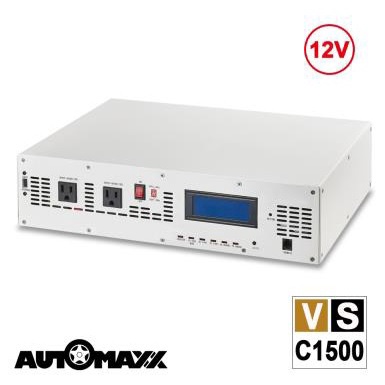 AUTOMAXX 多功能正弦波逆變器UP8B5NM1 VSC1500、混合型逆變器、12VDC轉110VAC，1500W