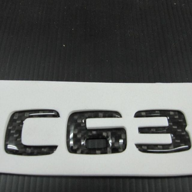 【翌迪】碳纖維部品 BENZ / C-Class C63 碳纖維 立體車標 LOGO 貼片